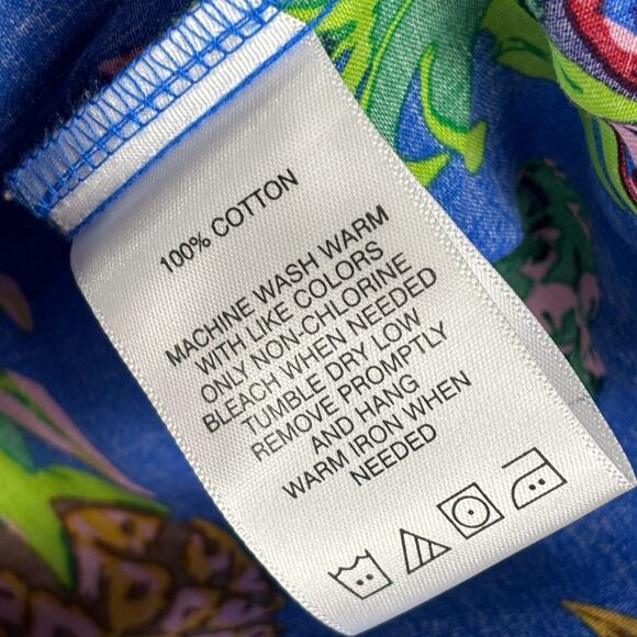 Foxcroft Zoey Plus Pineapple Long Sleeve Shirt NWT Size 16W - Picture 7 of 8